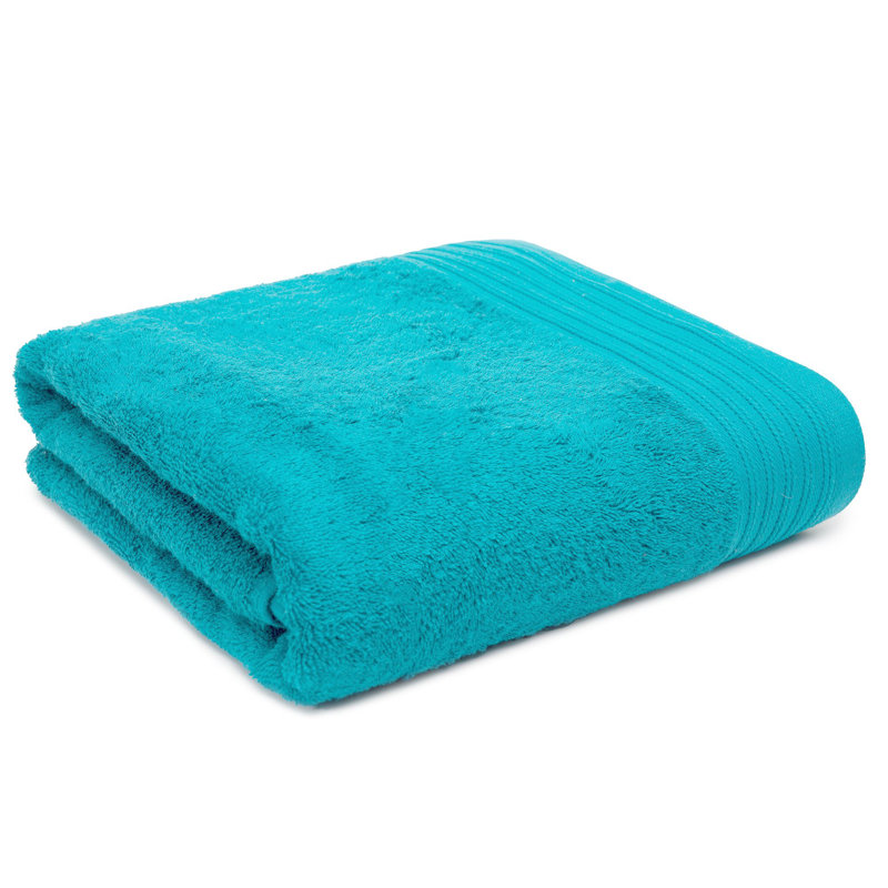 Drap de bain 100% coton Cecille, Sarcelle