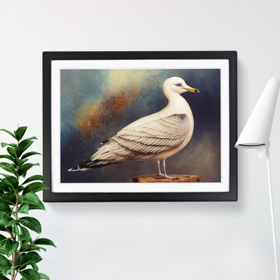 XH1022-6726X Painting Of A Seagull - Single Picture Frame Print