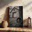 «Texas Night Dance», art sur toile «Couple de cowboy romantique», impression «Rustic Country Love»-525734282
