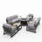 10 - Person Patio Conversation Set with Cushions-914916196