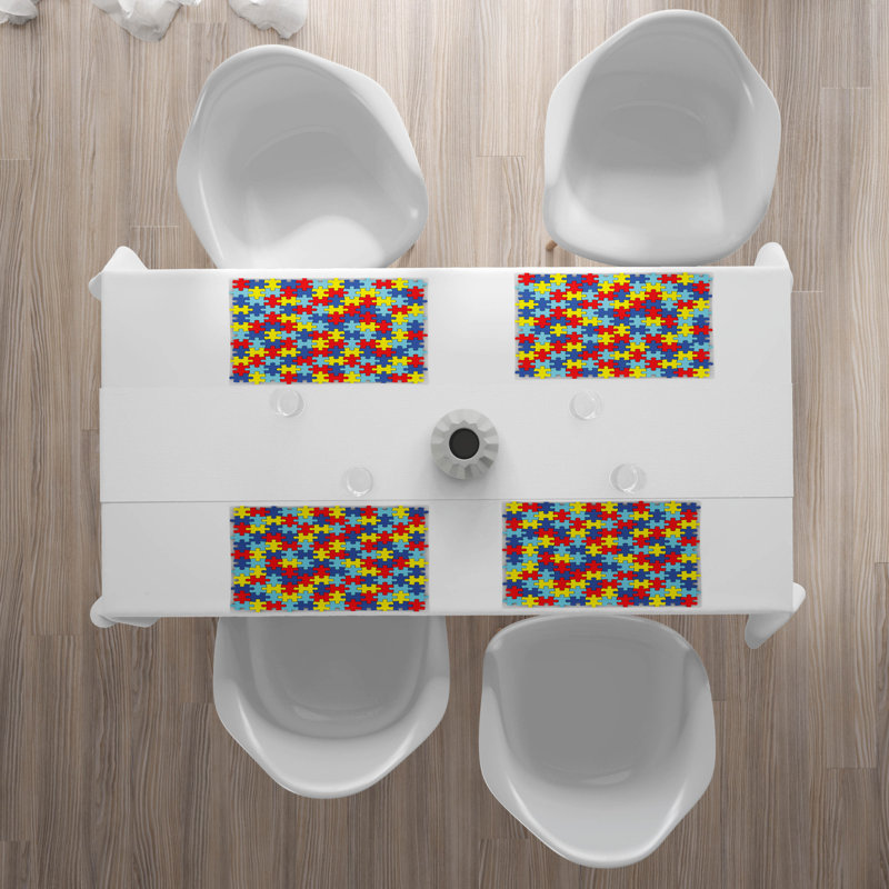 Polyester Abstract Rectangle Placemat