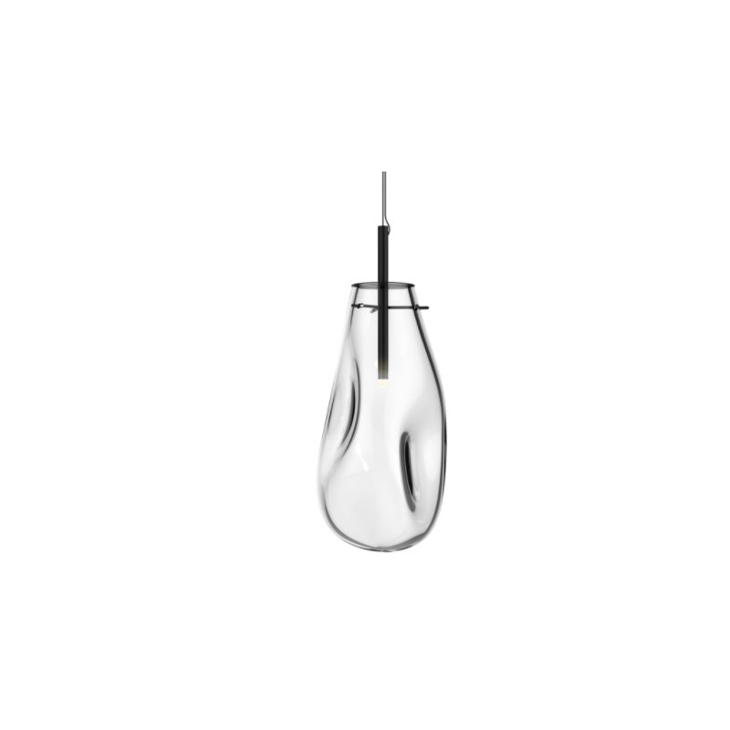 Liquid 1 - Light Pendant, 10.75" H x 6" W x 6" D, Clear