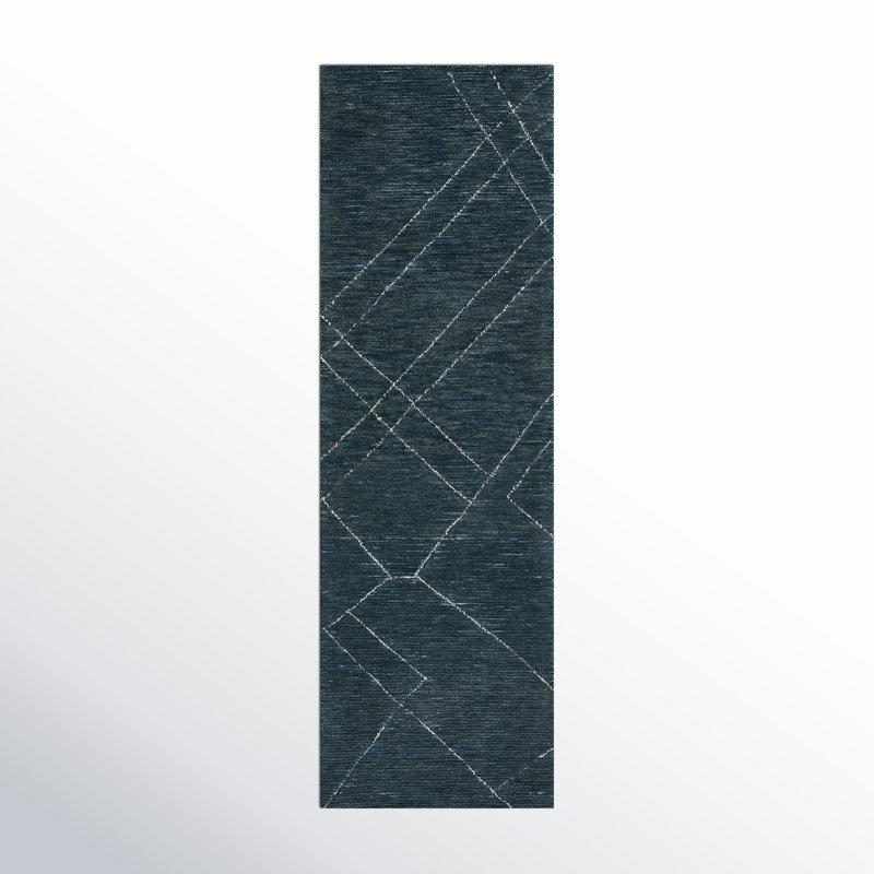 Hand Tufted Wool Abstract Indoor Rug, Runner 2'3" x 8'