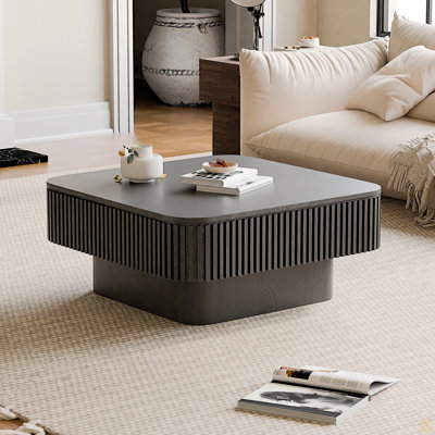 Table basse 31,5 "carrée avec rangement