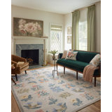 Rifle Paper Co. x Loloi Rosa Cream Area Rug