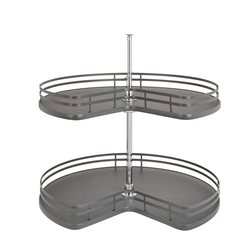 Plateau tournant à 2 tablettes Rev-A-Shelf, Satin