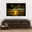 «Sunrise And Sunset Skies Glowing Beach Sunset», reproduction sur toile-92518656