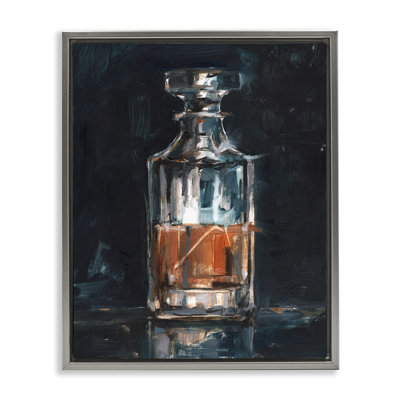 "Bar Whiskey Decanter", art mural encadré flottant par Ethan Harper