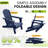 Folding Adirondack Chair Set Of HDPE All-Weather Folding Adirondack Chair With Cup Holders, Outdoor Patio Adirondack Chair For Deck Lawn Fire-1560505135