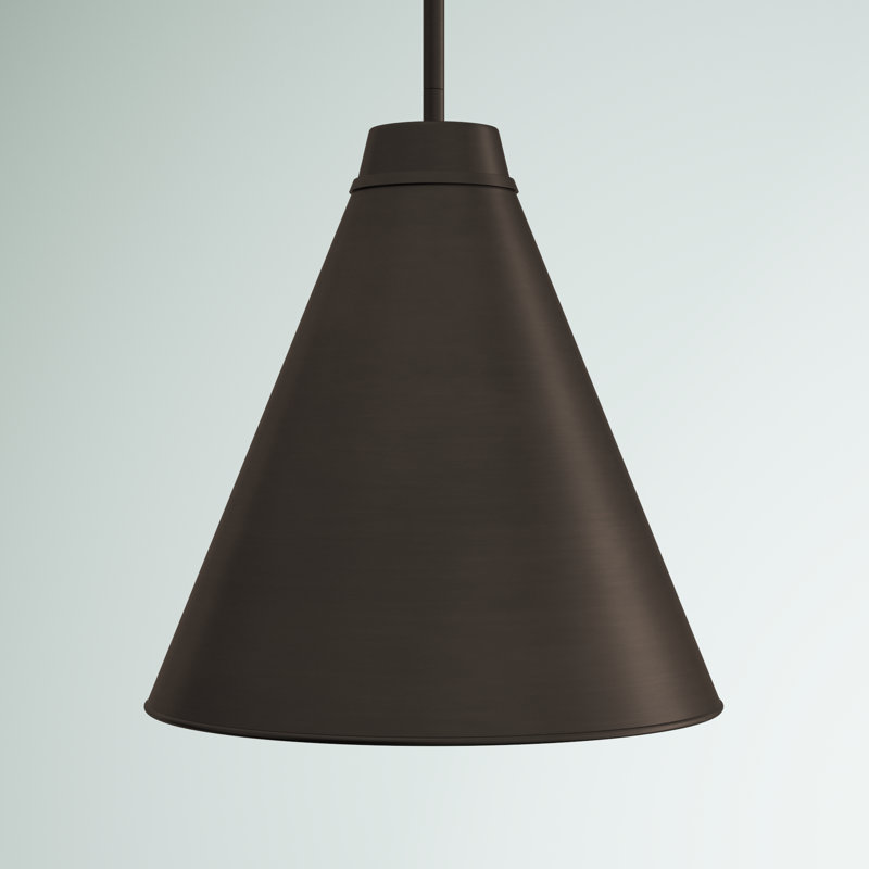 Luminaire suspendu à intensité réglable 1 lumière Haveman, Plaqué or, H 18,5 po x l 18 po x P 18 po