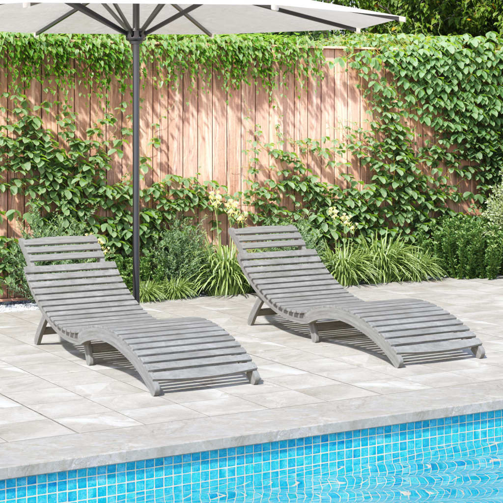 Burnes 184cm Long Reclining Acacia Double Chaise