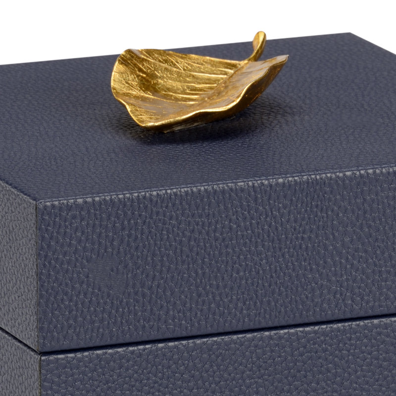 Boîte décorative Pam Cain, Bleu marine
