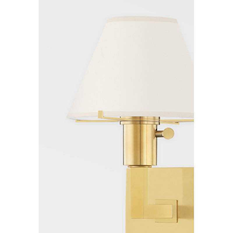 Leeds Wall Sconce by Mark D. Sikes, Aged Brass