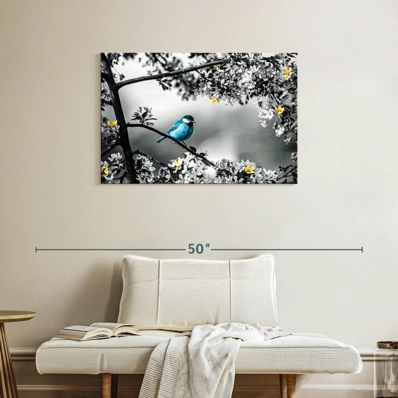 Brampt Blue Tit Pop, 24" H x 36" W
