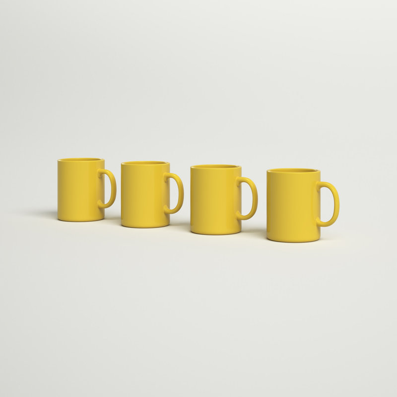Plainfield Stoneware Coffee Mug, Yellow