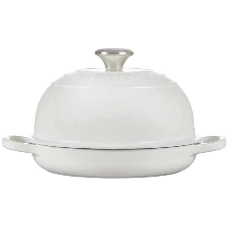 Le Creuset Signature Enameled Cast Iron 1.75 Qt. Bread Oven with Lid, White