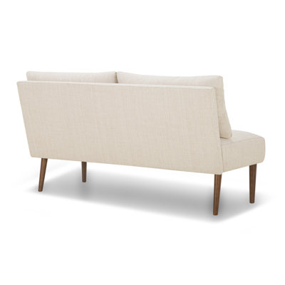Delphine  63" Dining Banquette Side Bench - Olive Green Chenille