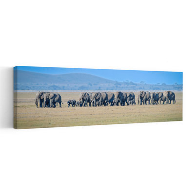 Art éléphant africain pacifique contemporain