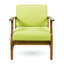 Fauteuil club Perla, vert