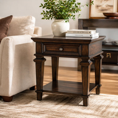 Table de bout avec tiroir de rangement Traditional Design