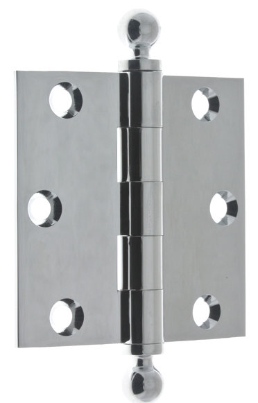 3" H x 3" W Butt/Ball Bearing Pair Door Hinge (Set of 2) idh by St. Simons
