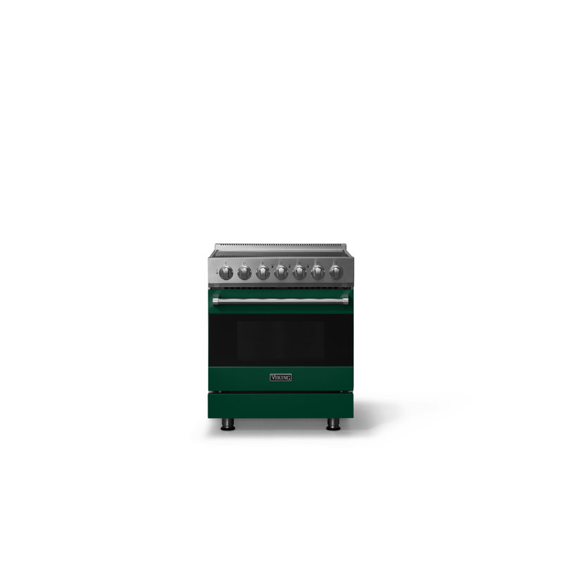 Viking30"W./24"D. Electric Self-Clean Range-5 Burners, Ivy