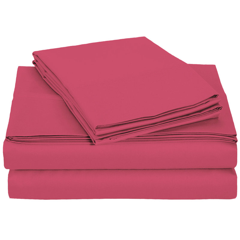Billie-J Microfiber Sheet Set, Full, Raspberry