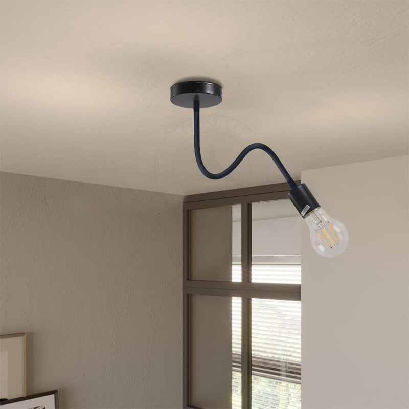 Ananio Armed Sconce, Black, No