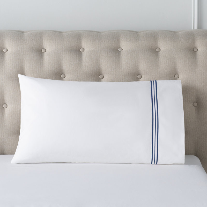 Trio Pillowcases (Pair), King Pillowcases, Indigo
