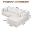 Canapé modulaire rembourré en velours côtelé avec coussins Finnley-115323837-115323835