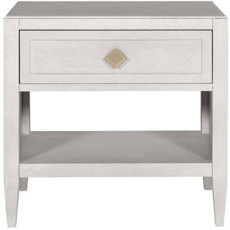 Munroe 1 - Drawer Solid Wood Nightstand