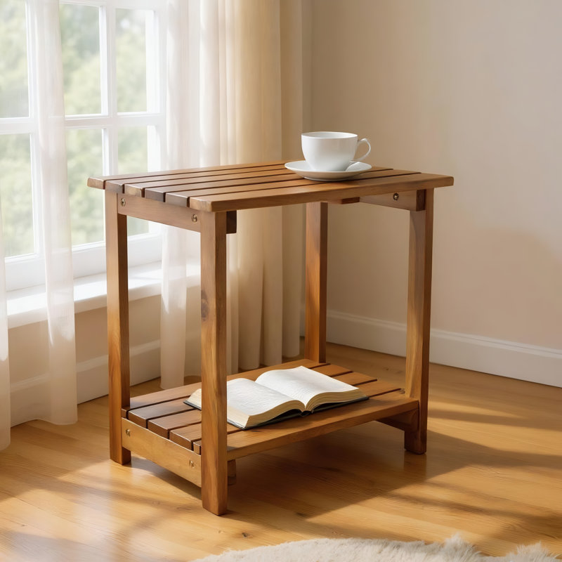 Table d'appoint d'extérieur Hampshire, Chêne