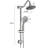 Wall Mounted Shower In Brushed Nickel With 6 Inch Rain Head And Handheld, Adjustable Water Flow Creating A Calming Environment-121245141