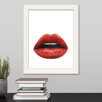 « baiser i », reproduction d’impression encadrée