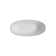65"L x 29.5"W x 21.7"H Solid Surface Freestanding Oval Tub with Overflow and Drain