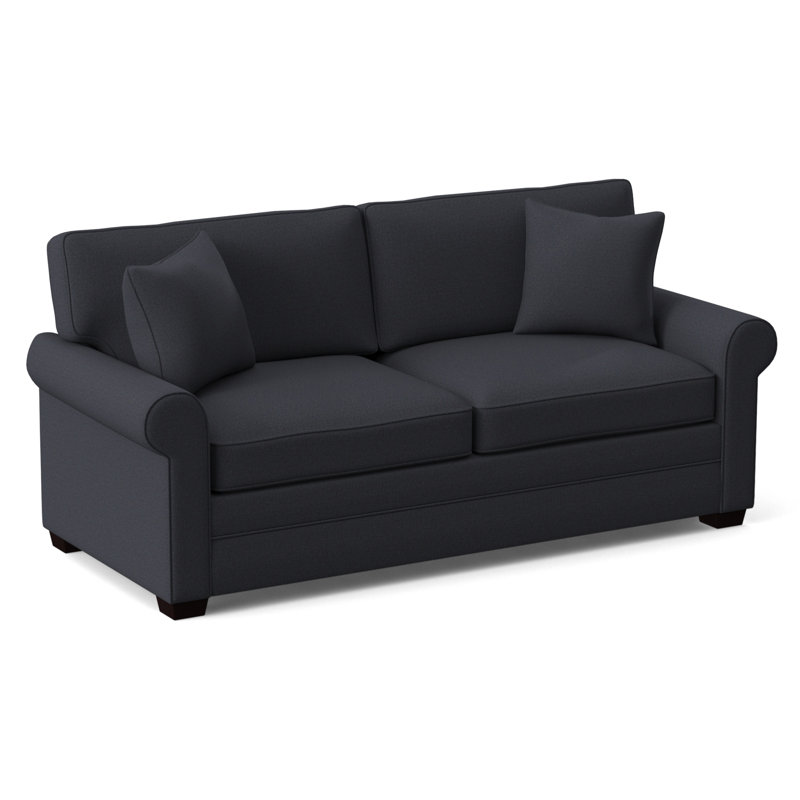 Bedford Sofa, Brown Geometric, 0456-33, Java Finish