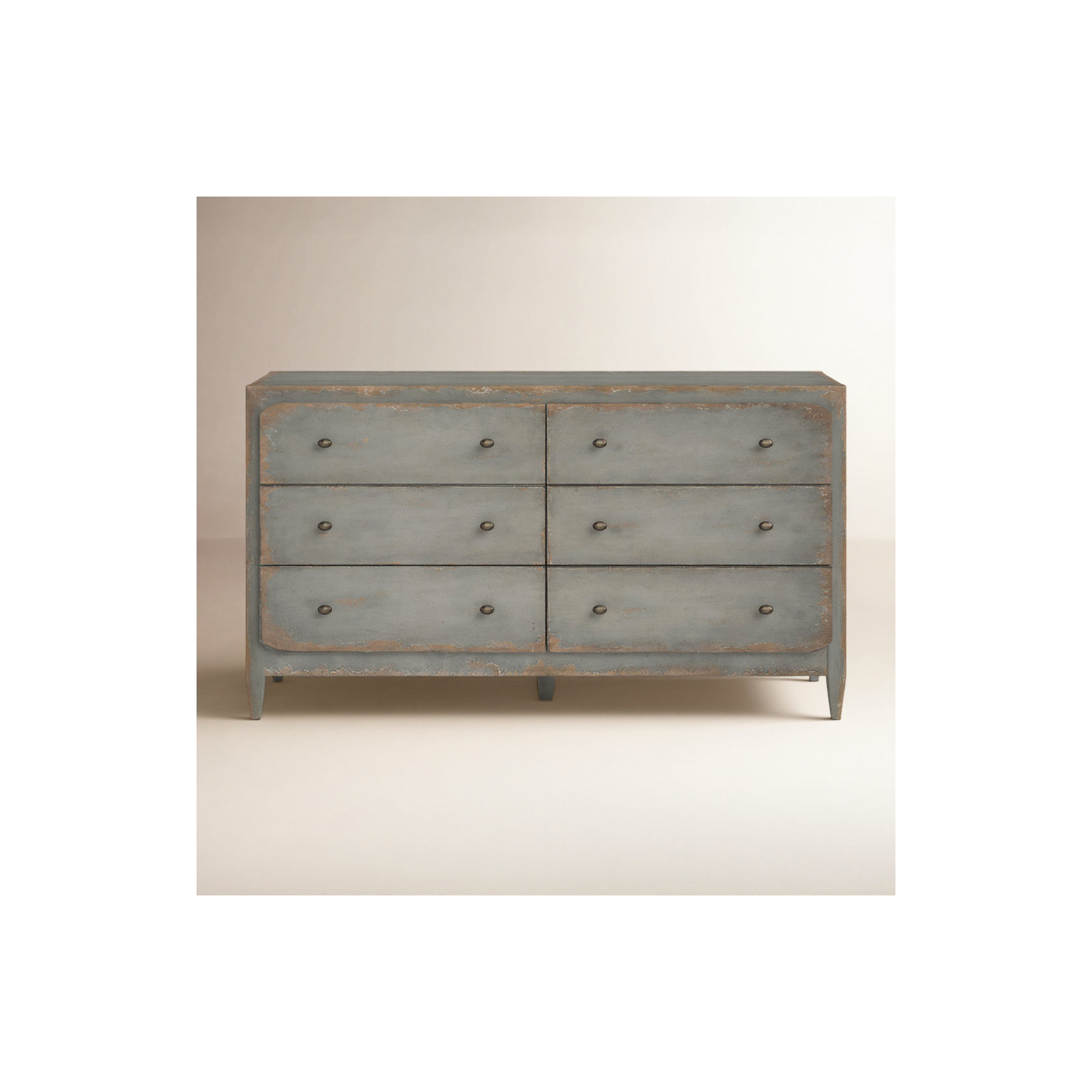 Chamberlain 6 - Drawer Dresser, Speckled Gray