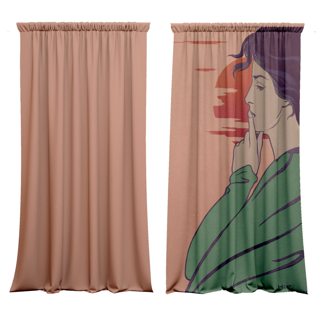 Velvet Blackout Slot Top Curtain Pair