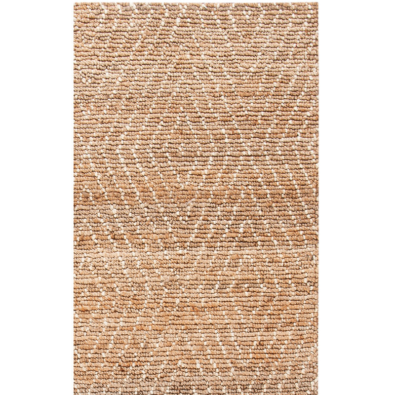 Tapis géométrique en jute / coton tissé à la main Wilmore, Rectangle 4 pi x 6 pi