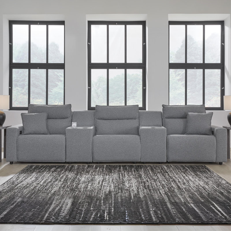 Canapé modulaire inclinable électrique 5 pièces Bodie