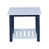 Dessus de craie antique / base bleue
