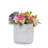Of 3 Ancient White Glossy Grid Ceramic Planters, All - Weather For Various Settings With Built In Drainage Roots Flowerpot , Versatile Planters Indoor And Outdoor Use Sleek Design Hole-2043492873