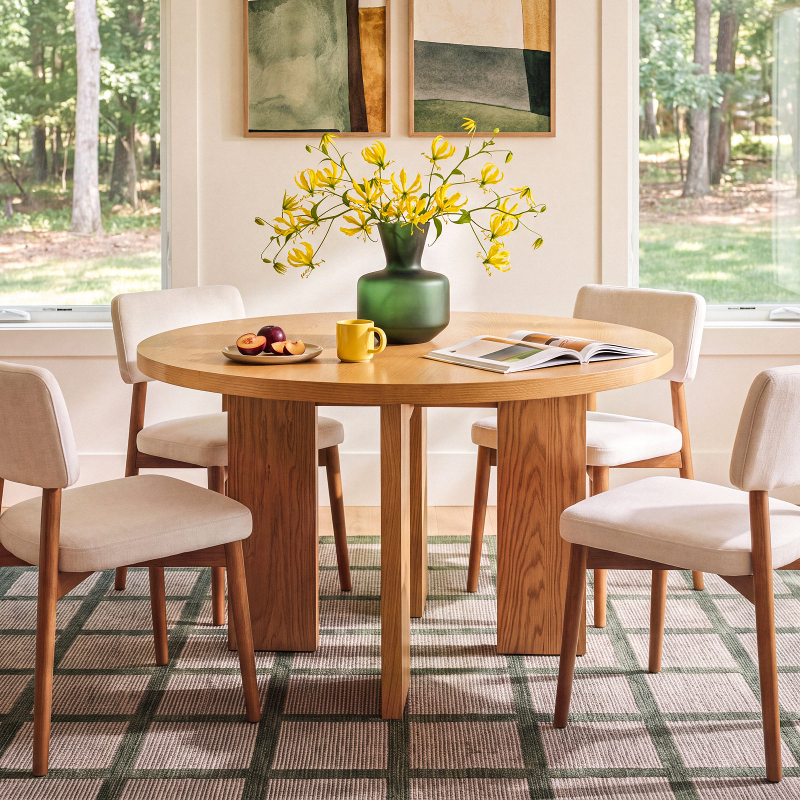 Talitha 47.75'' Round Dining Table, Natural
