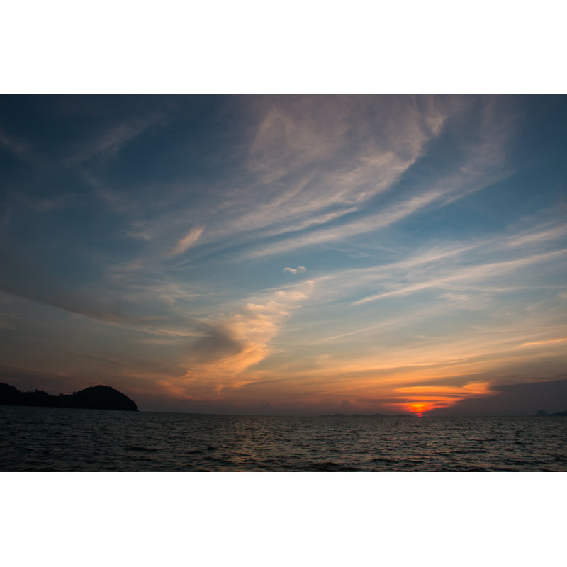 Sunset On Andaman Sea - Wrapped Canvas Print, 30cm H x 46cm W x 3.8cm D