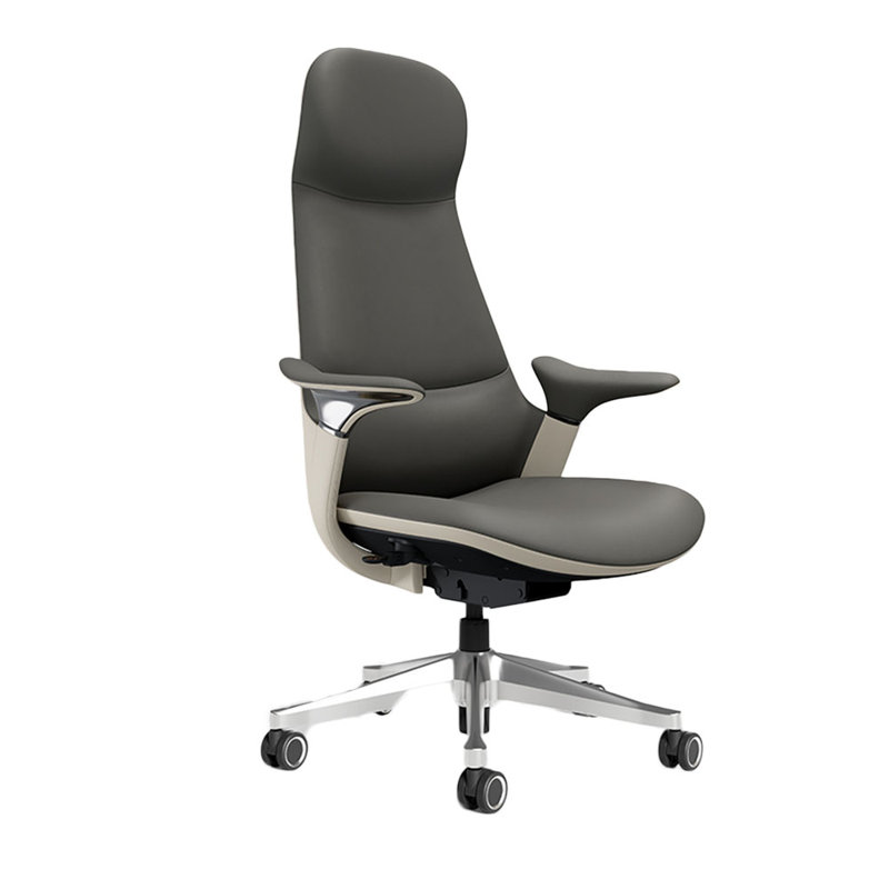 Task Chair with Headrest, Gray