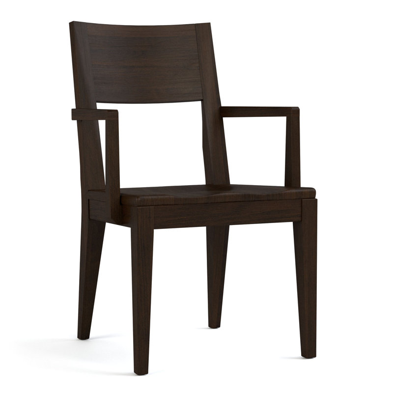 Chaise avec accoudoirs en bois Dwyer