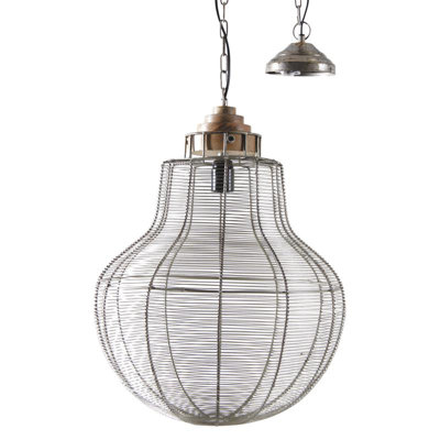 Penncross 1 - Light Grey Geometric Pendant