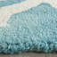 Tapis bleu / ivoire en laine touffeté à la main Adelei-1073027693