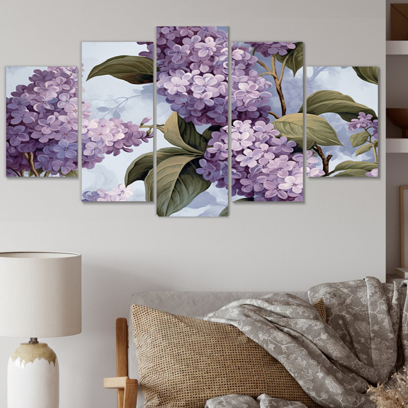 Gallaway - Ensemble de décoration murale floral en métal