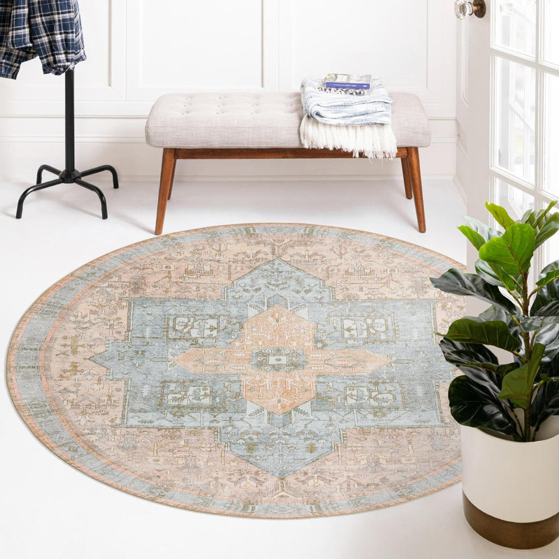 Oppie Geometric Indoor Rug, Round 7'6"